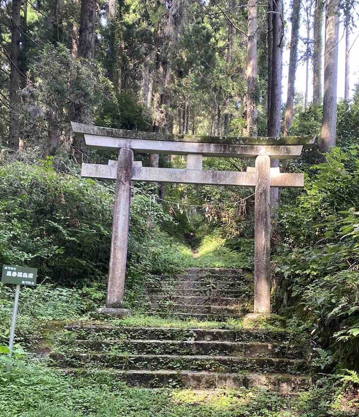 真弓神社裏参道鳥居-squashed